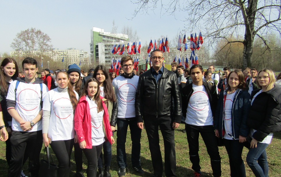 На городском субботнике