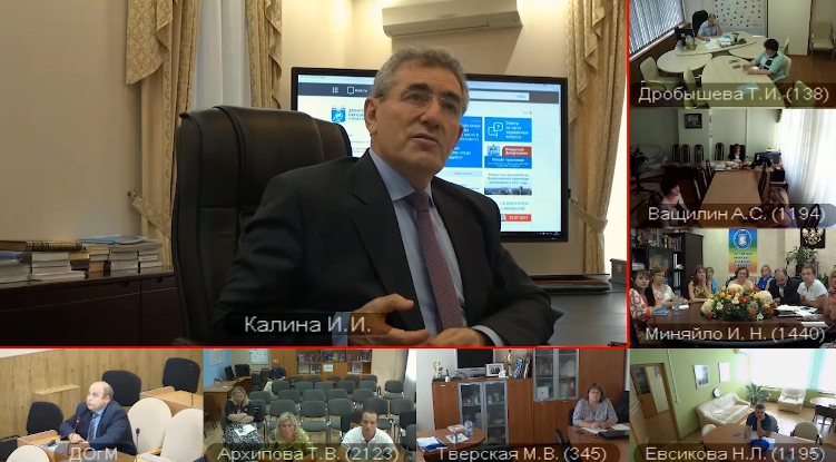 Студенты ИПССО на селекторном совещании департамента образования Москвы