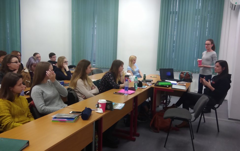 Гости ИИЯ&nbsp;&mdash; представители компании Group-IB и&nbsp;стартапа Chatfuel