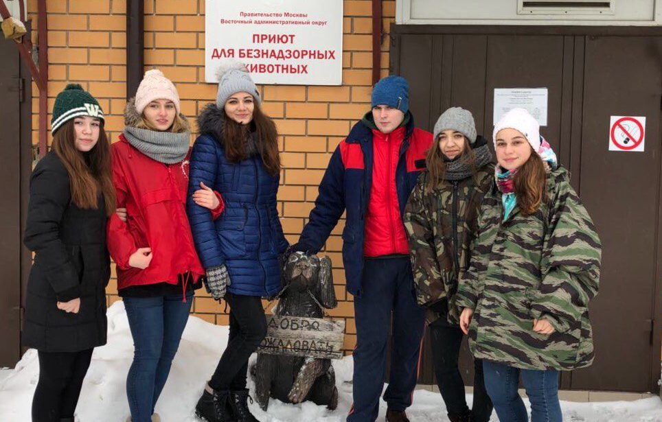 Волонтерский выезд студентов ИПССО в приют для животных
