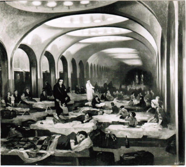 В.Дубровин.Тревога.м.Маяковская.80х100.Х.,м.1987