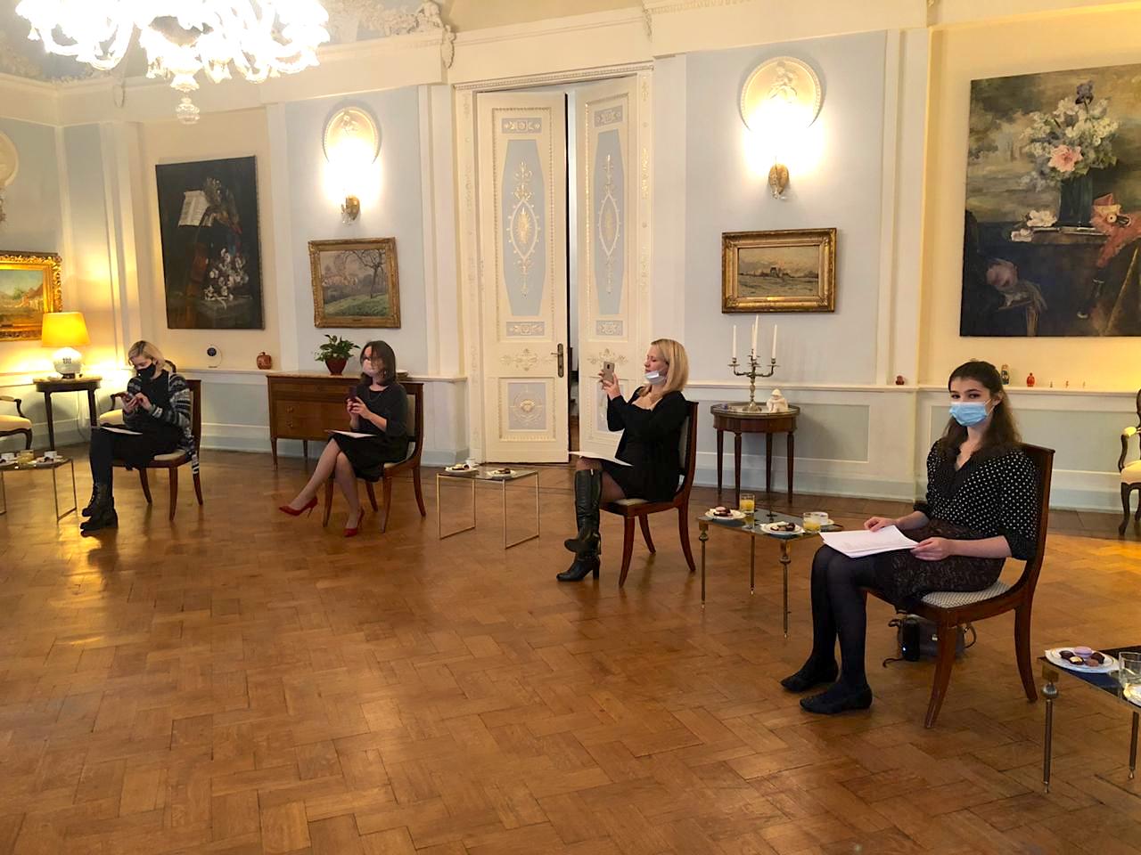 наглраждение победителей конкурса в Посольстве Бельгии