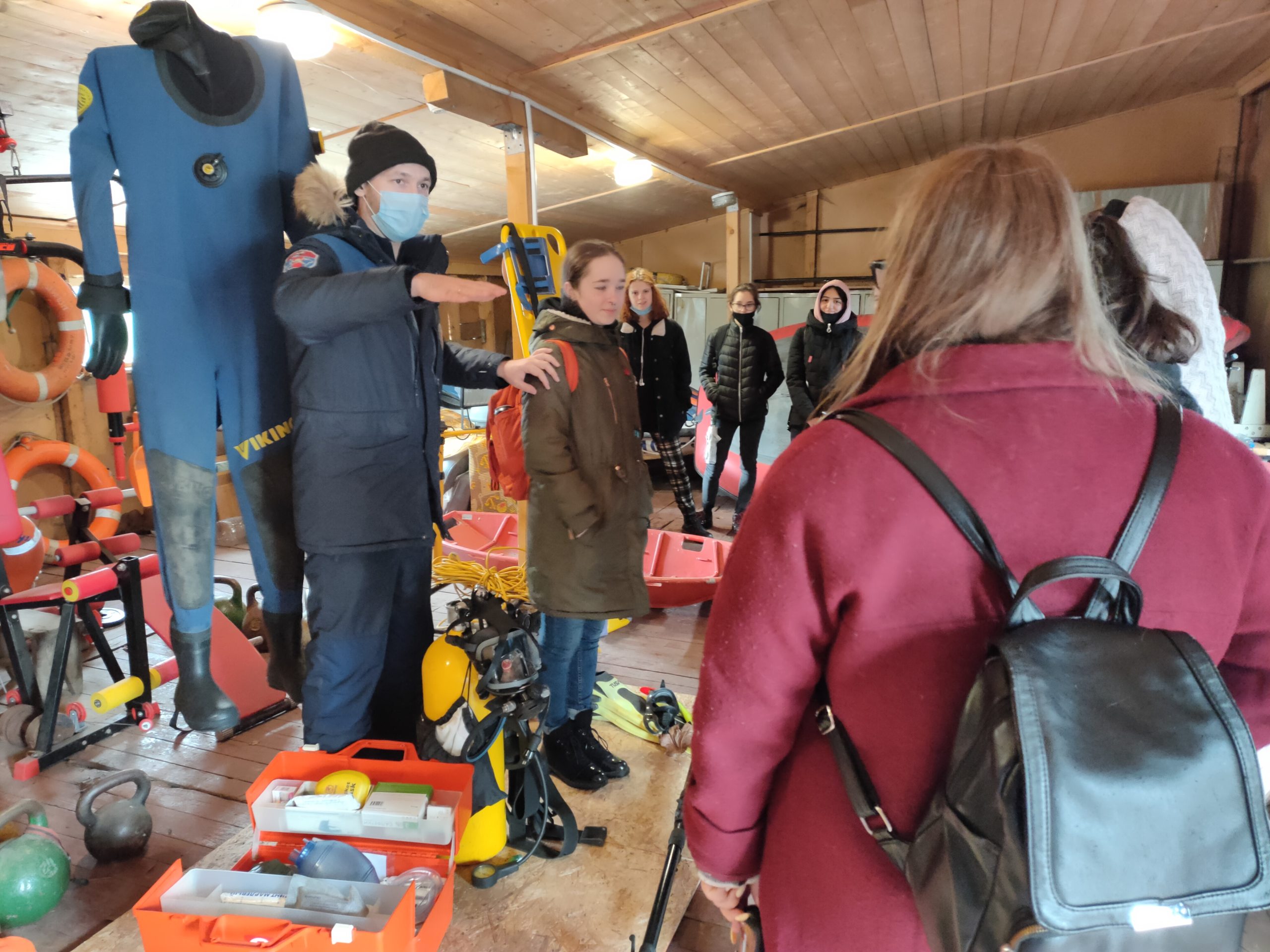 Выезд студентов МГПУ на базу спасательной станции