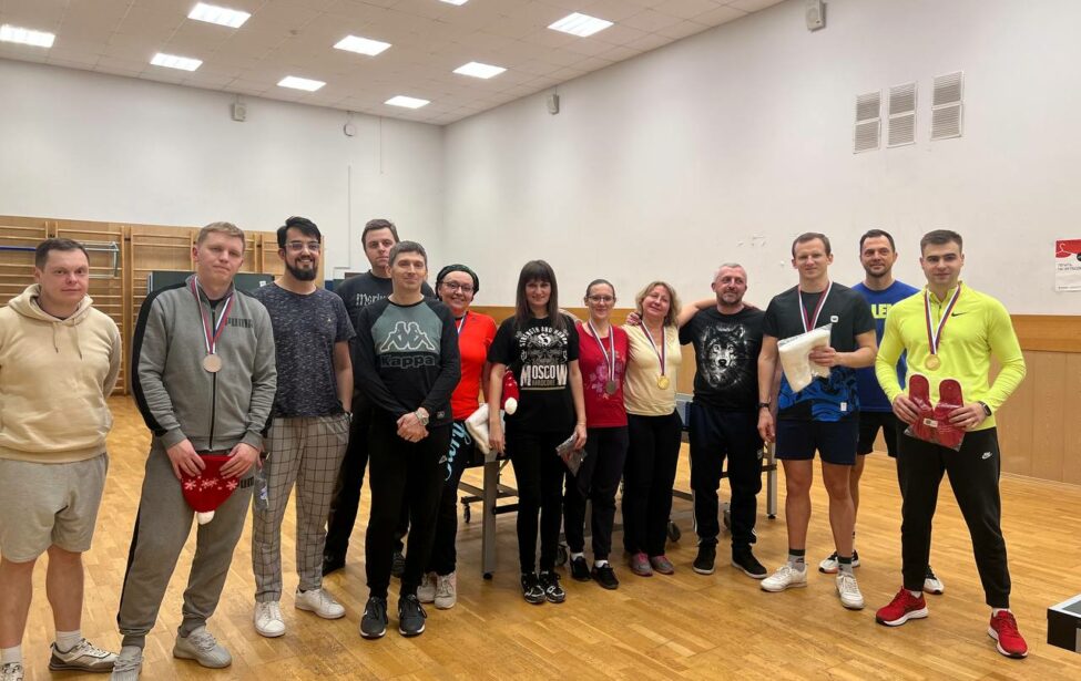 Определены медалисты турнира сотрудников по&nbsp;настольному теннису