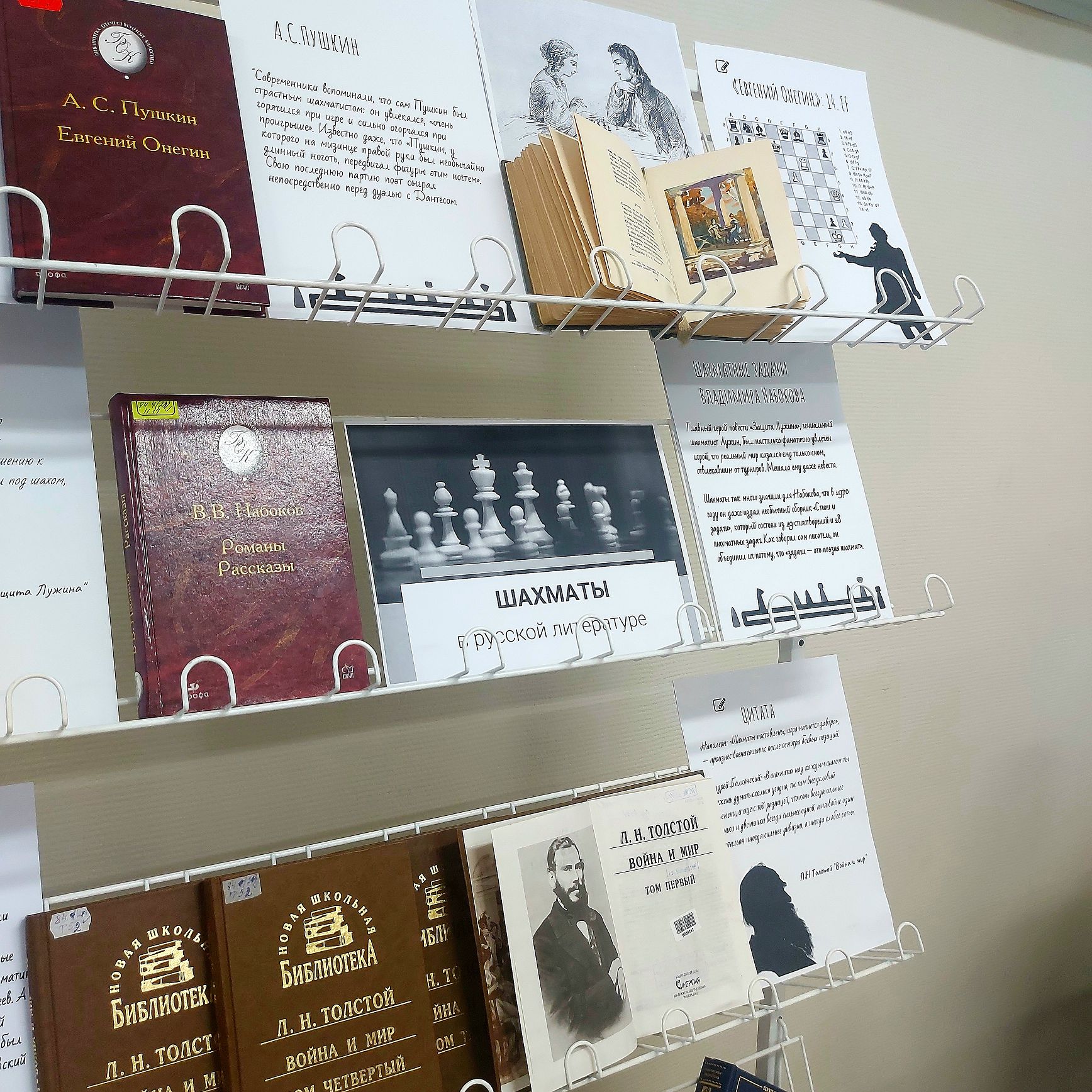 Книжная выставка «Шахматы в русской литературе»
