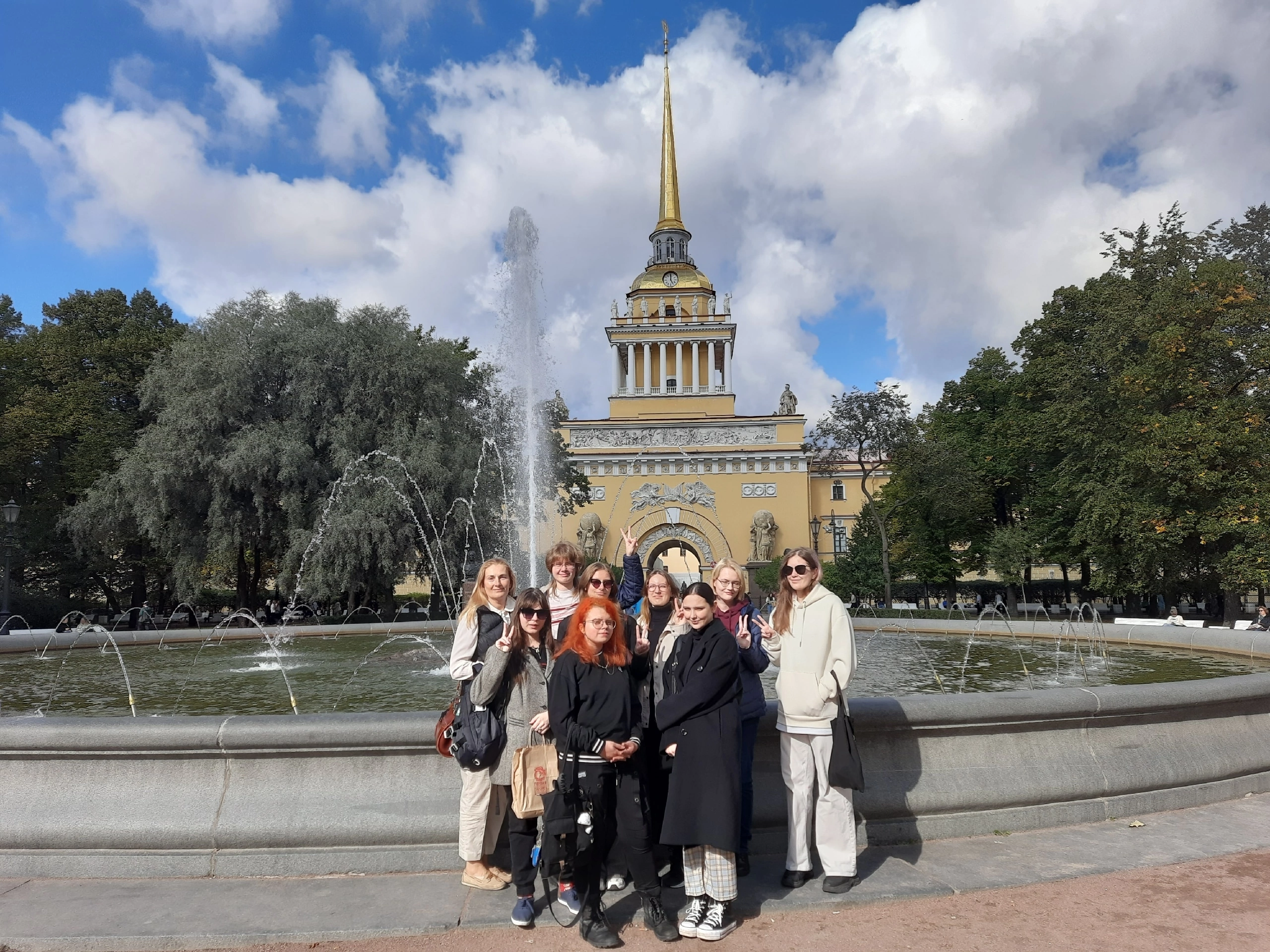 Студенты на экскурсии