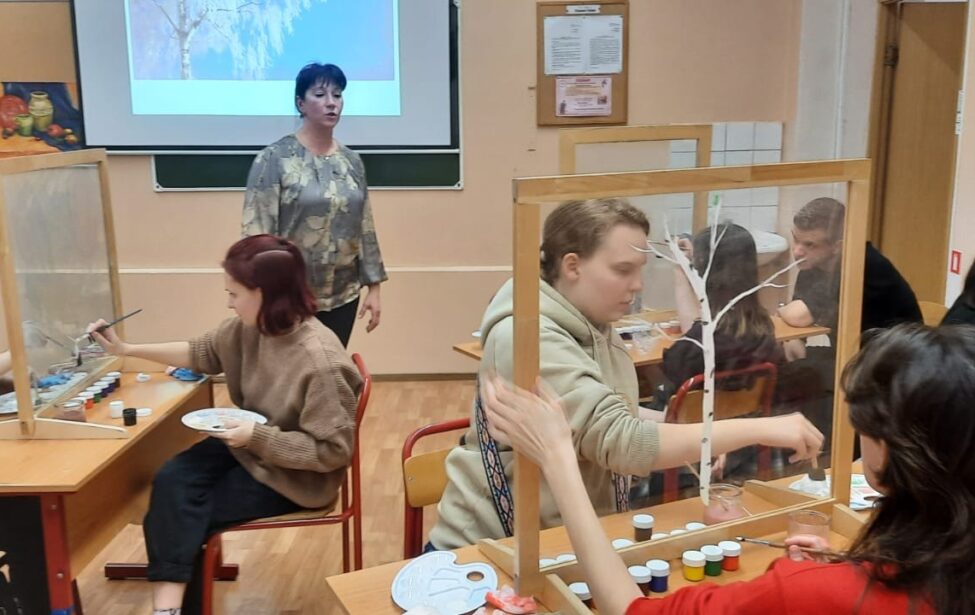 Открытый урок «Прозрачный мольберт»