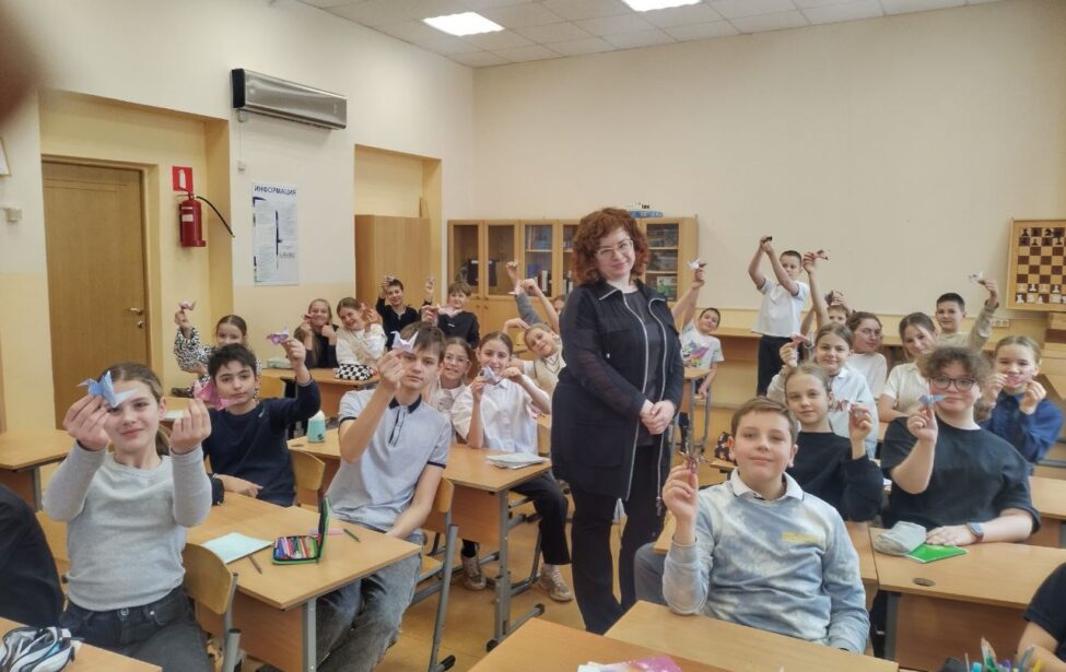 Преподаватель ИИЯ МГПУ провела 4 мастер-класса для школьников по&nbsp;оригами
