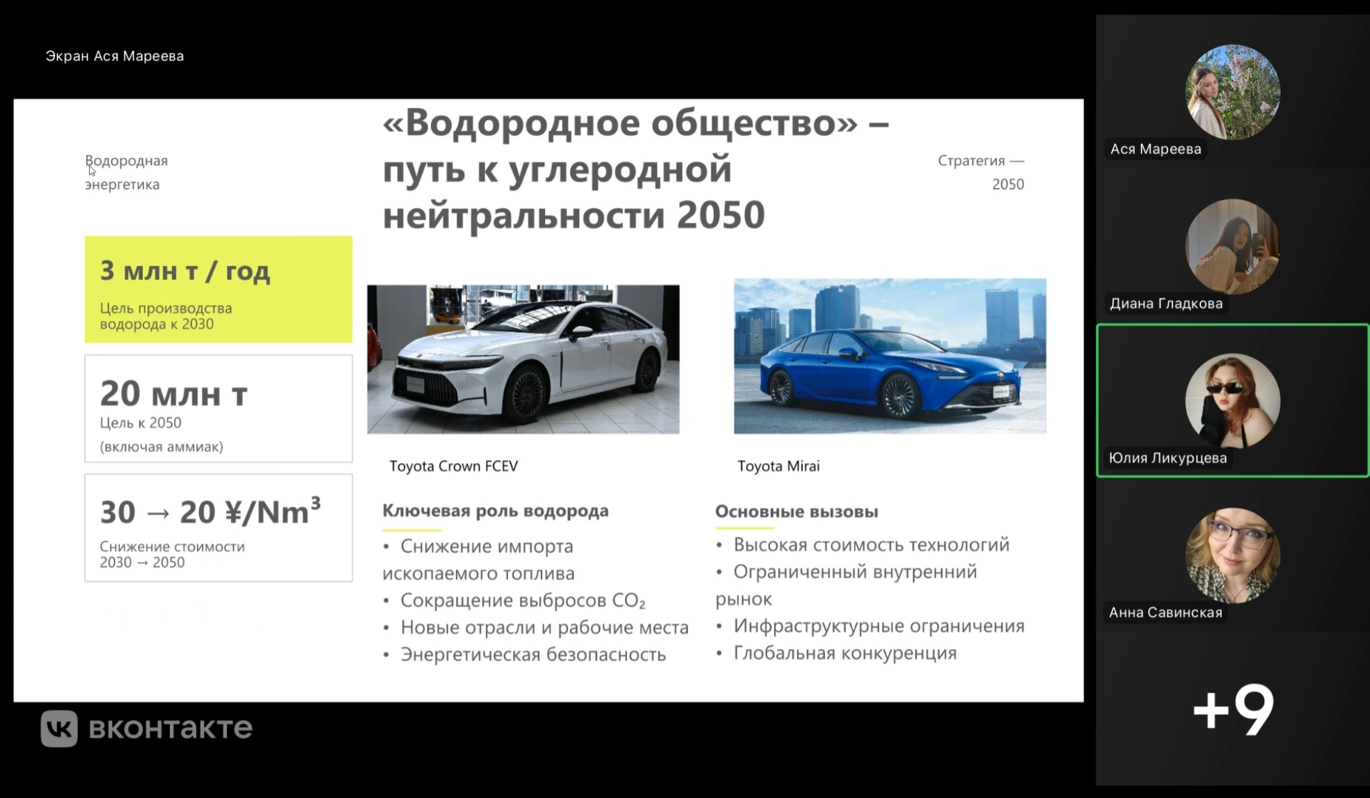 круглый стол «Реальность и перспективы развития водородного топлива в России и странах Восточной Азии»1